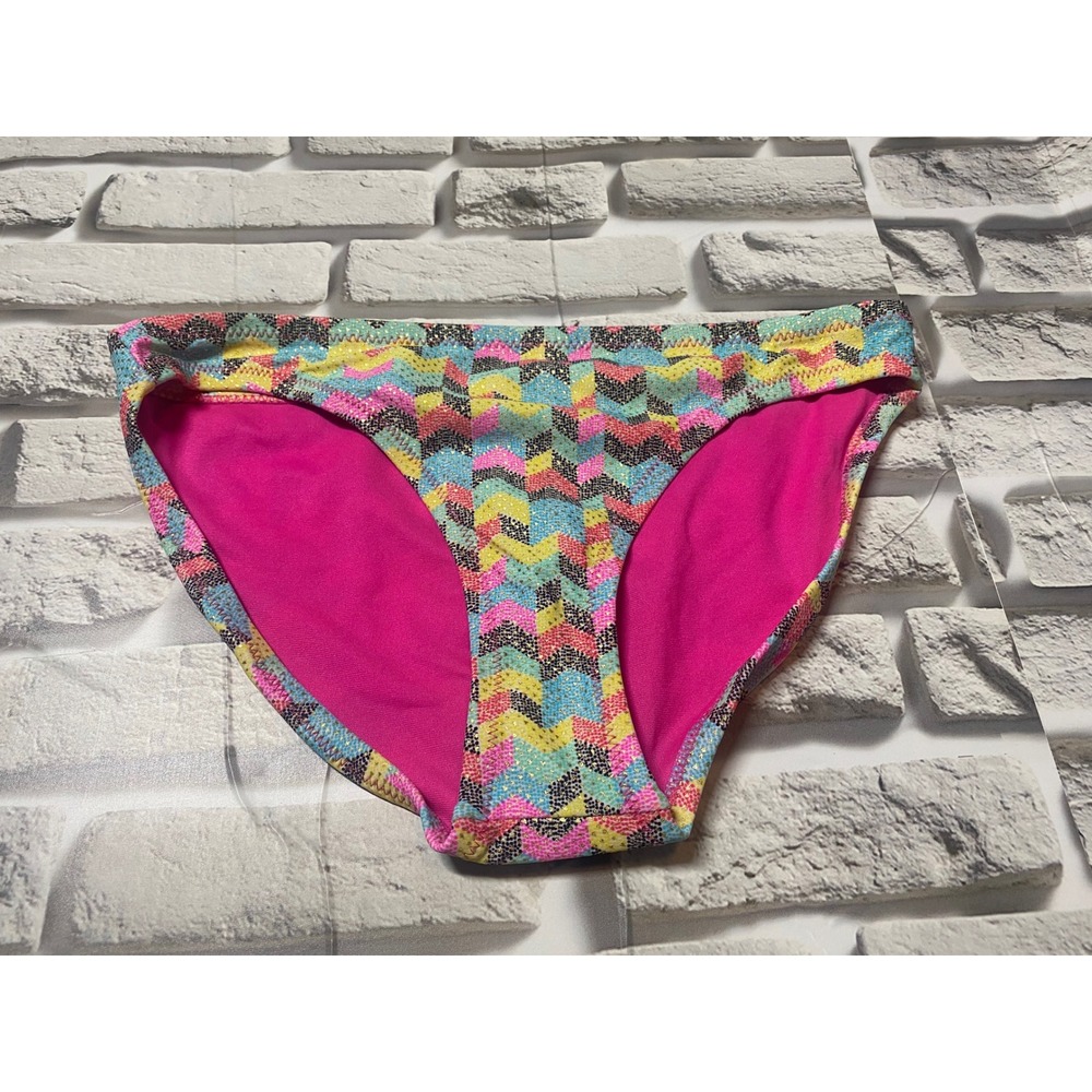 Xhilaration‎ Swimsuit Bottoms Chevron Print Bikini Bottoms Colorful S